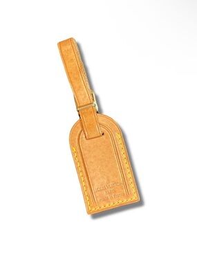 ✨ AUTHENTIC Louis Vuitton Vachetta Luggage Tag - Small ✨
